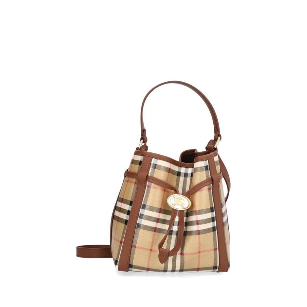 Burberry Women Mini Check Bucket Bag